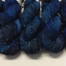 Slub yarn in deep tonal blue.