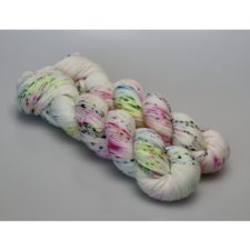 Light yarn with multicolor speckles.