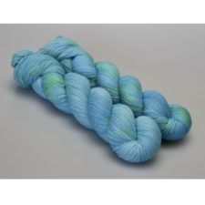 Yarn the color of Caribbean waters, bright and clear.