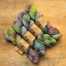 Spring colors in variegated yarn.