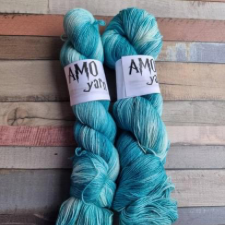 Aqua tonal yarn.