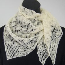 Delicate lace shawlette