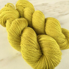 Mustard yellow yarn.