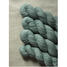 Semi-solid yarn in a medium mint color.