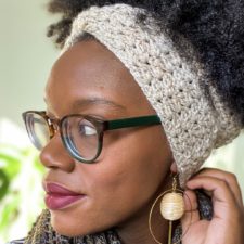 Cozy crocheted headband.