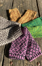 Collection of colorwork fingerless mitts.