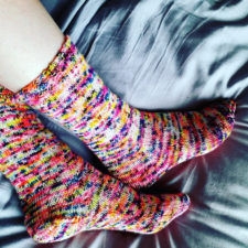 Simple knitted socks