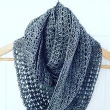 Open crochet cowl