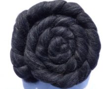 Dark semisolid top in coiled braid