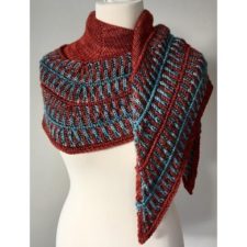 Brioche shawl.
