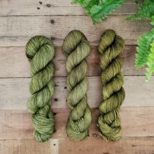 Green olive tonal yarn.