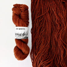 Deep warm semi-solid yarn.