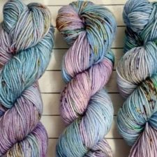 Soft spring colors in variegated yarn.