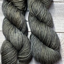 Semisolid yarn in a greenish-gray.