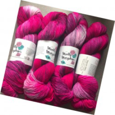 Deep pink tonal yarn