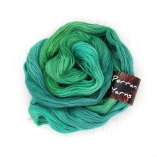 Swirl of bright green tonal yarn