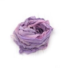 Chiffon ribbon in cool tonal shades.