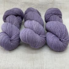 Tonal yarn in cool color.