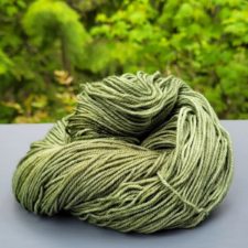 Tonal medium green yarn.