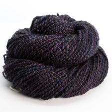 Deepest purple sparkle yarn