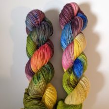 Brlght, variegated skeins