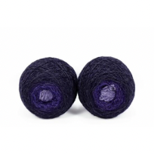 Gradient yarn from very dark to pale violet.