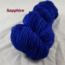 Bright blue superwash sport yarn