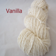 Undyed handspun worsed weight cotton