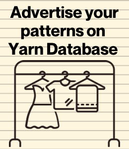 Advertise your patterns on Yarn Database