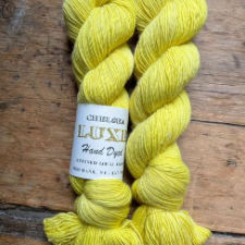 Sunny yellow semi-solid skeins.