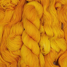 Very bright sunflower color tonal yarn.