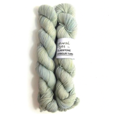 A pastel blue dyed using leaves of the woad plant