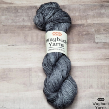 Deep gray tonal yarn.