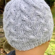 Cabled beanie.