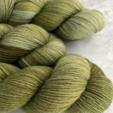 Tonal mossy green yarn.