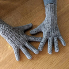 Gloves have tiny cables that run down the length of each finger.