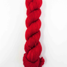 Bright red semi-solid yarn