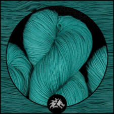 Tonal yarn in medium teal.