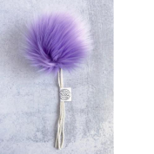 Fluffy purple pom-pom