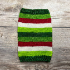 Grinchy Christmas striped yarn.