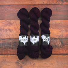 Deepest wine semisolid yarn.